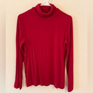 Chico's Vibrant Red Long Sleeve Turtleneck